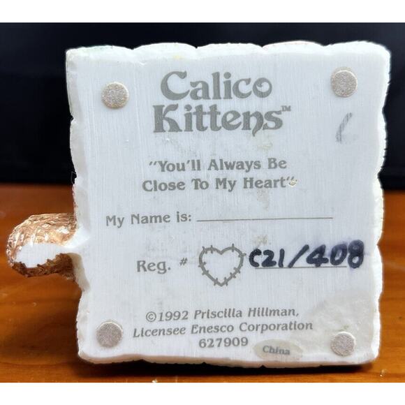 CALICO KITTENS "YOU WILL ALWAYS BE CLOSE TO MY HEART & JUST THINKING ABOUT YOU” - Picture 6 of 15